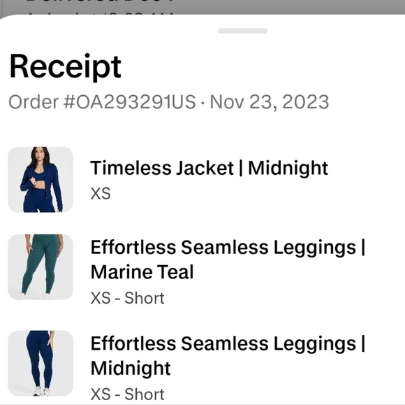NWOT Oner Active Timeless Jacket - Midnight Blue, size XS - Picture 5 of 5